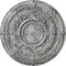 Ekena Millwork Dauphine Ceiling Medallion (Canopies up to 13 1/4"), 33 7/8"OD x 1 3/8"P, Ultra Pure White Crackle CM33DAUWC - alternate 1